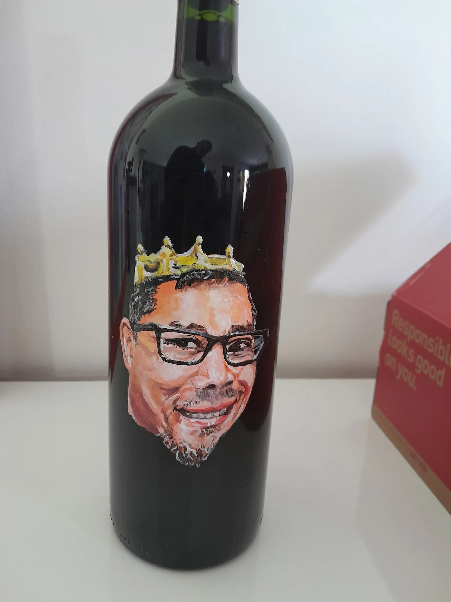 Bouteille de vin : Le roi - Bouteille entière
