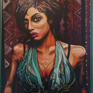Femme en vert